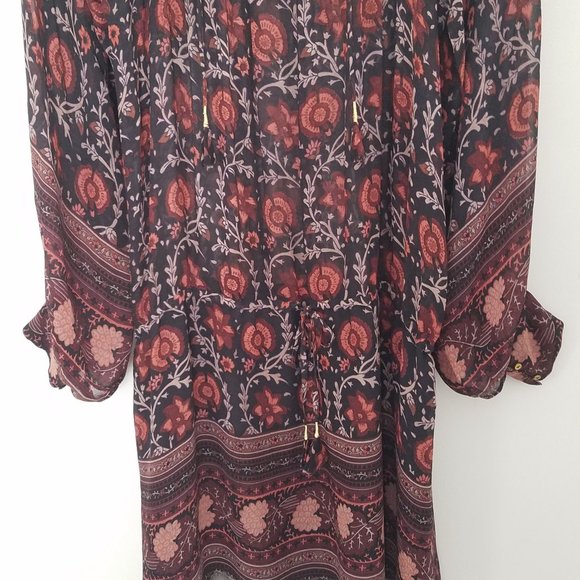 Ulla Johnson Silk Boho Floral Dress - Picture 8 of 13